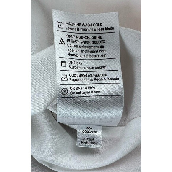 Vince Mens Reverse Placket Sport Button Up Shirt White Long Sleeve XL New - Picture 9 of 11